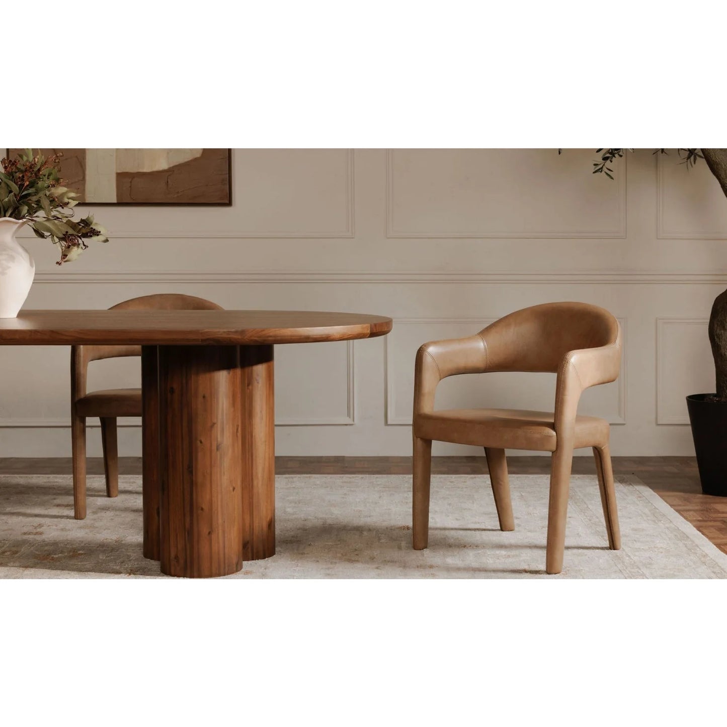 Luxury Upholstered Modern Dining Chair European Style for Villa