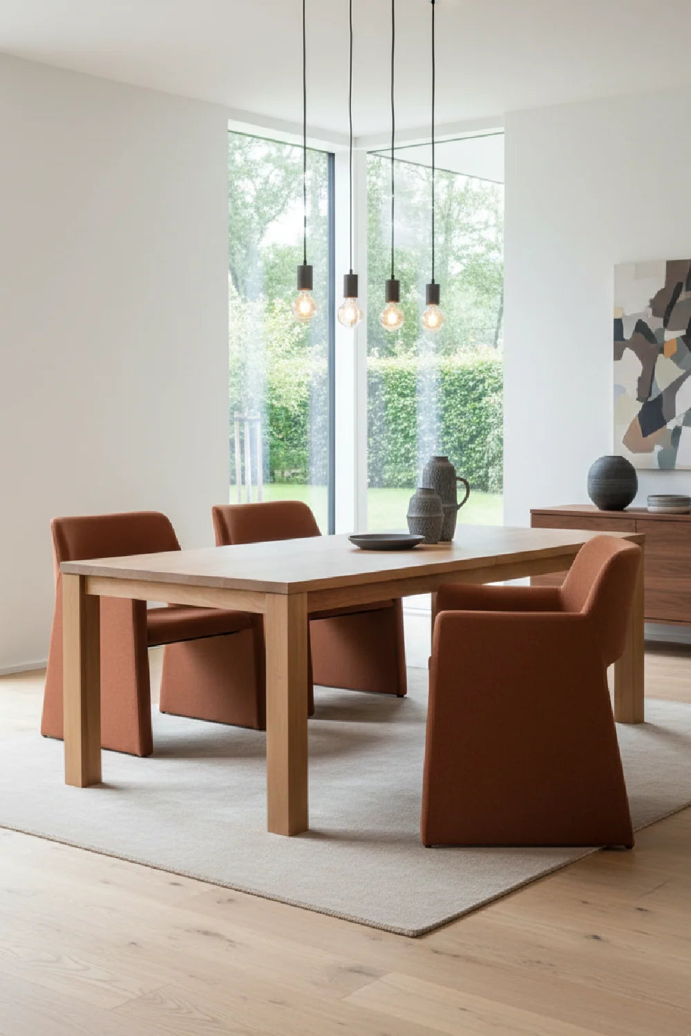Luxury Upholstered Modern Dining Chair European Style for Villa