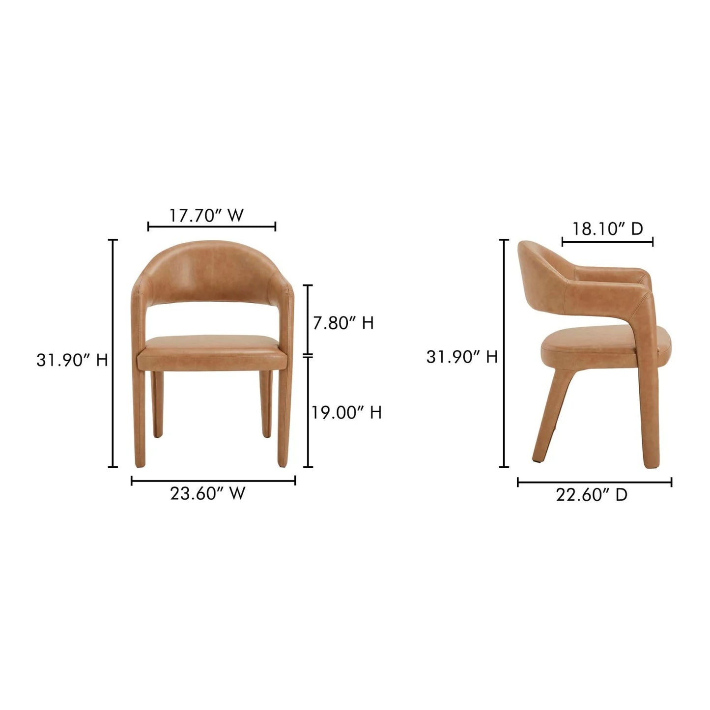 Luxury Upholstered Modern Dining Chair European Style for Villa