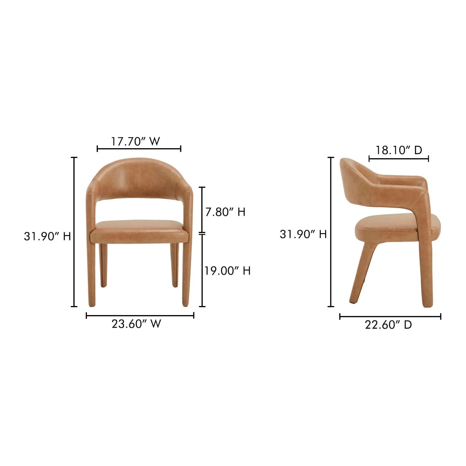 Luxury Upholstered Modern Dining Chair European Style for Villa