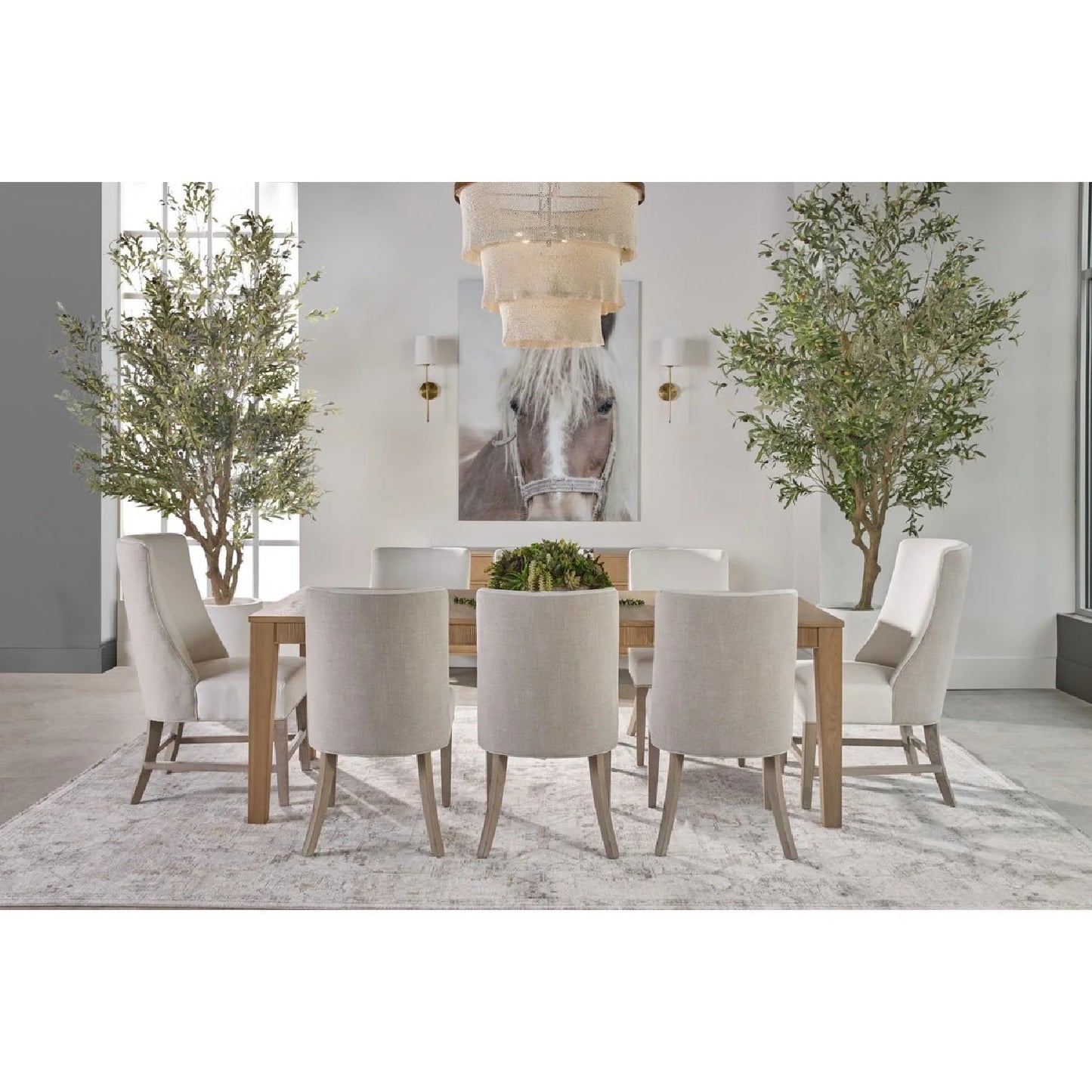 Luxury Upholstered Modern Dining Chair European Style for Villa