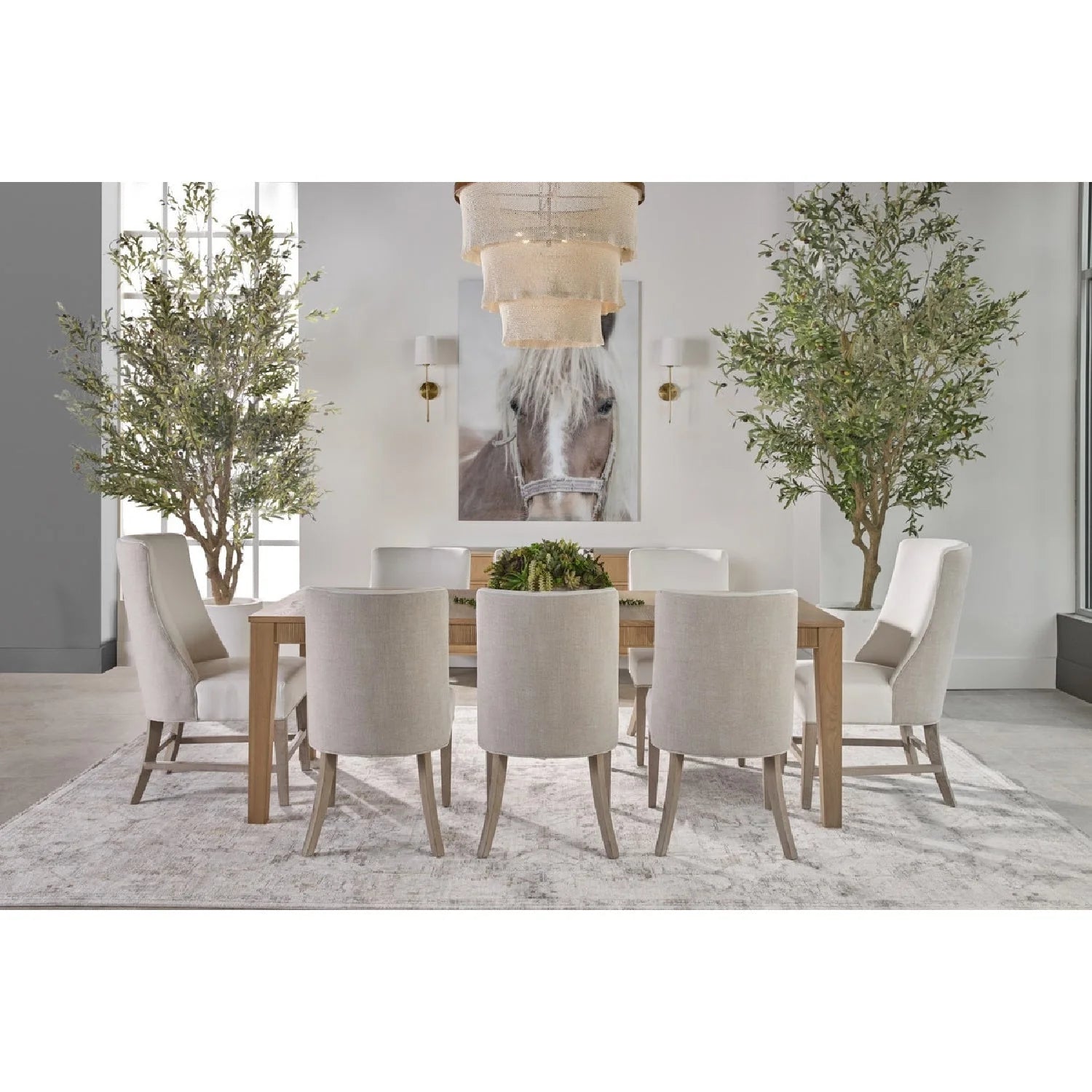 Luxury Upholstered Modern Dining Chair European Style for Villa