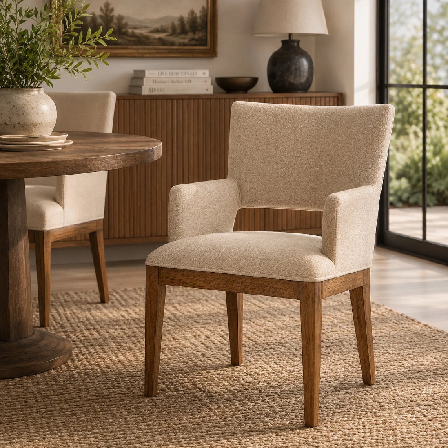 Luxury Upholstered Modern Dining Chair European Style for Villa