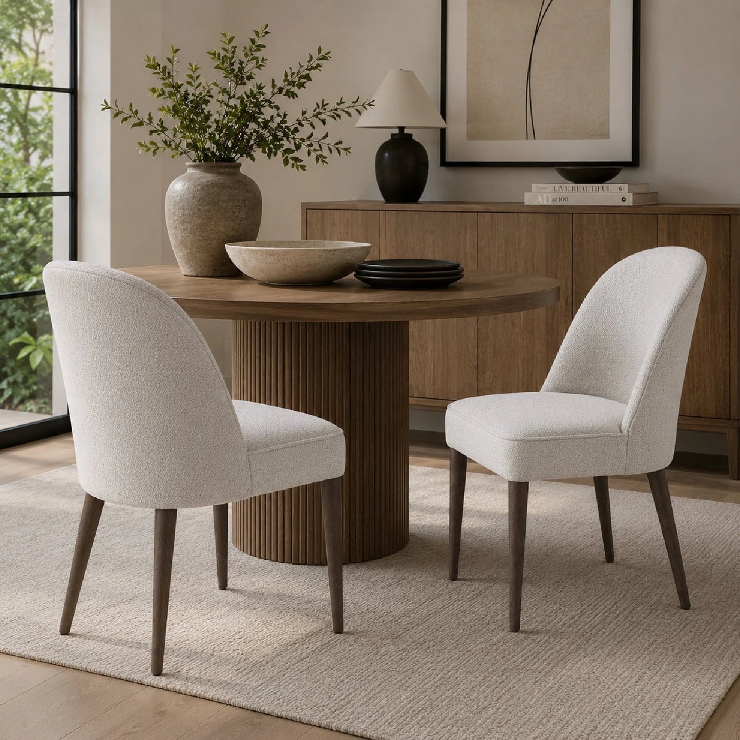 Luxury Upholstered Modern Dining Chair European Style for Villa