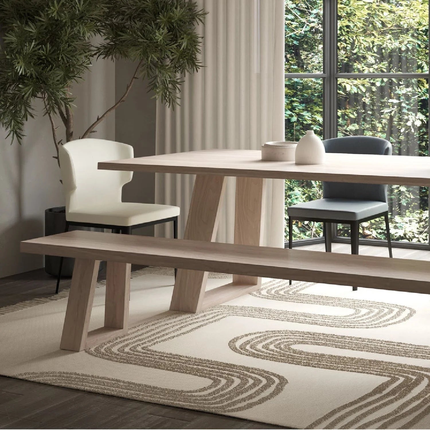Luxury Upholstered Modern Dining Chair European Style for Villa