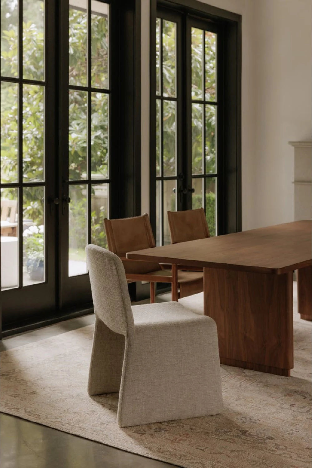 Luxury Upholstered Modern Dining Chair European Style for Villa