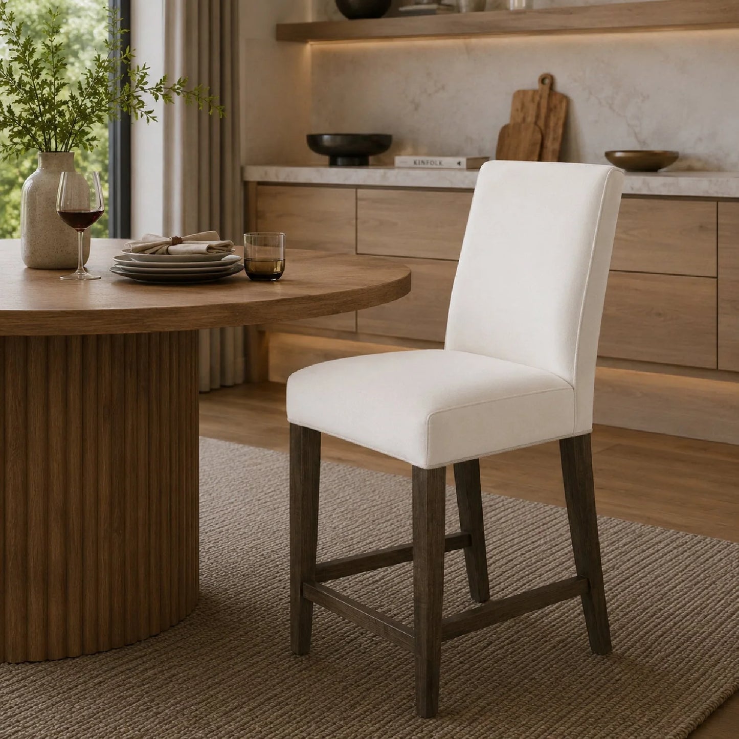 Luxury Upholstered Modern Dining Chair European Style for Villa
