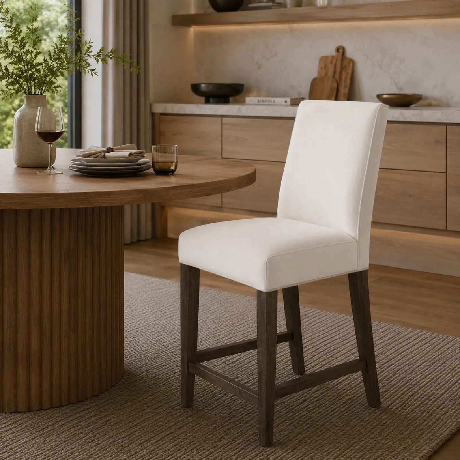 Luxury Upholstered Modern Dining Chair European Style for Villa