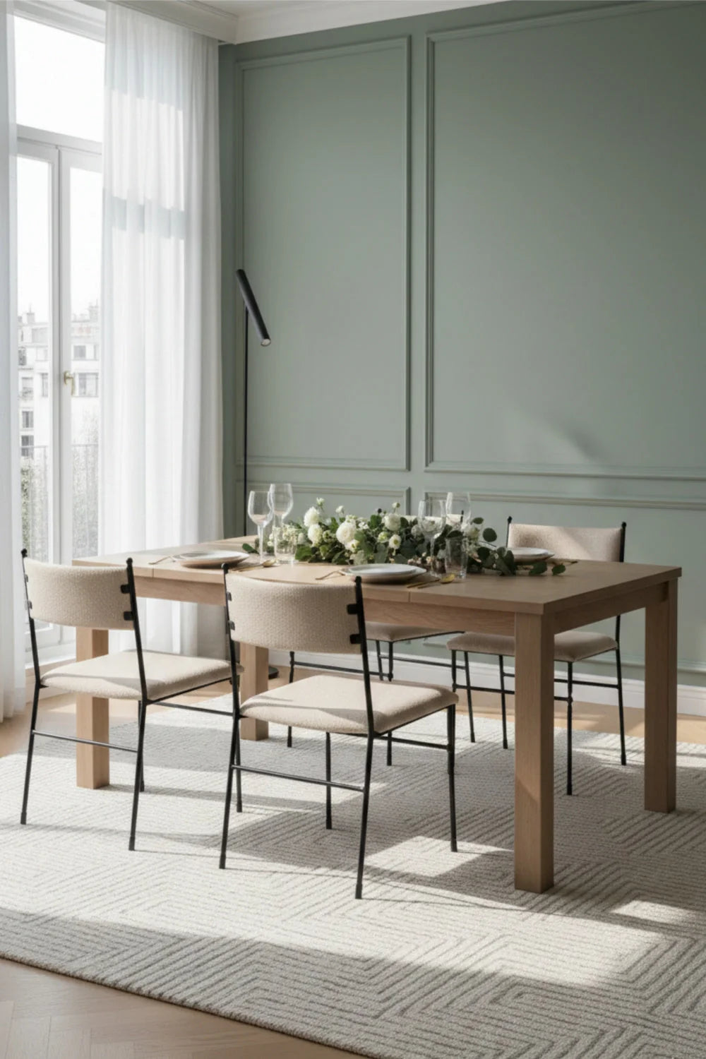 Luxury Upholstered Modern Dining Chair European Style for Villa