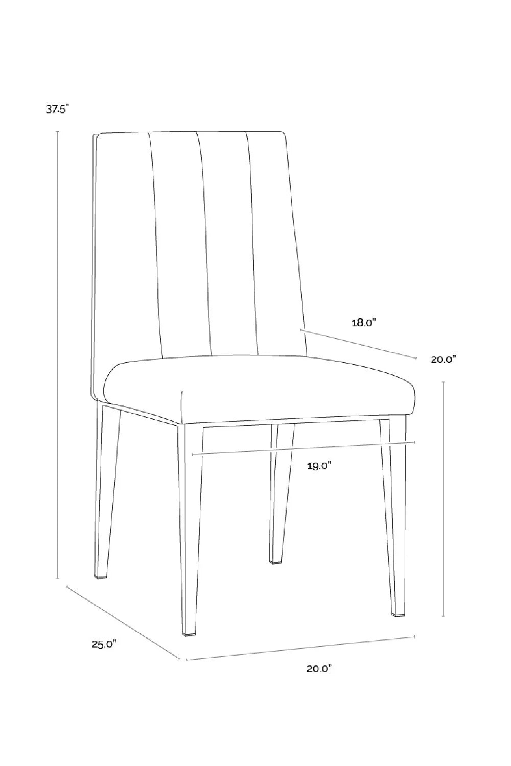 Luxury Upholstered Modern Dining Chair European Style for Villa