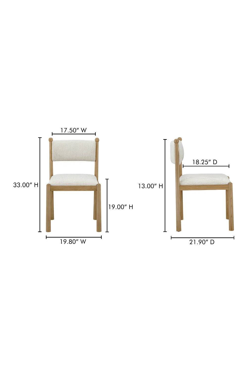 Luxury Upholstered Modern Dining Chair European Style for Villa