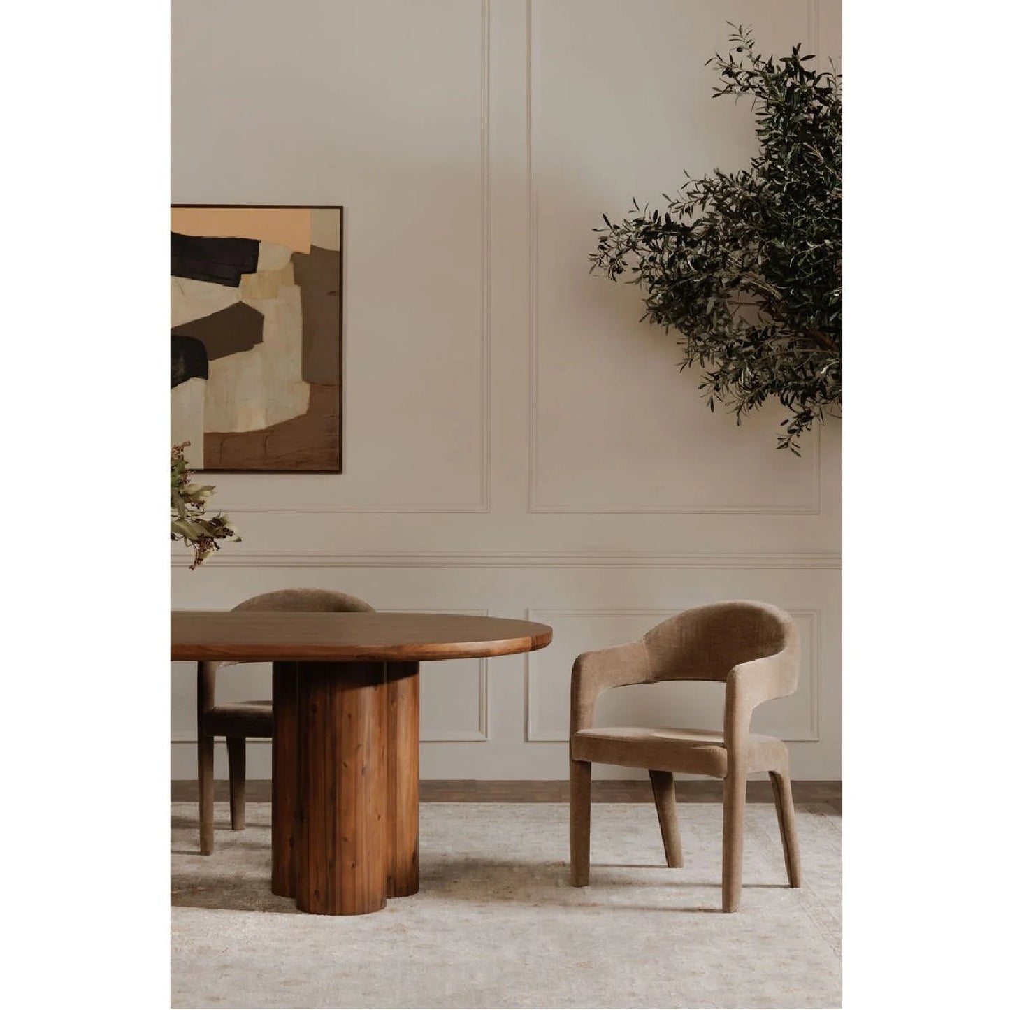 Luxury Upholstered Modern Dining Chair European Style for Villa