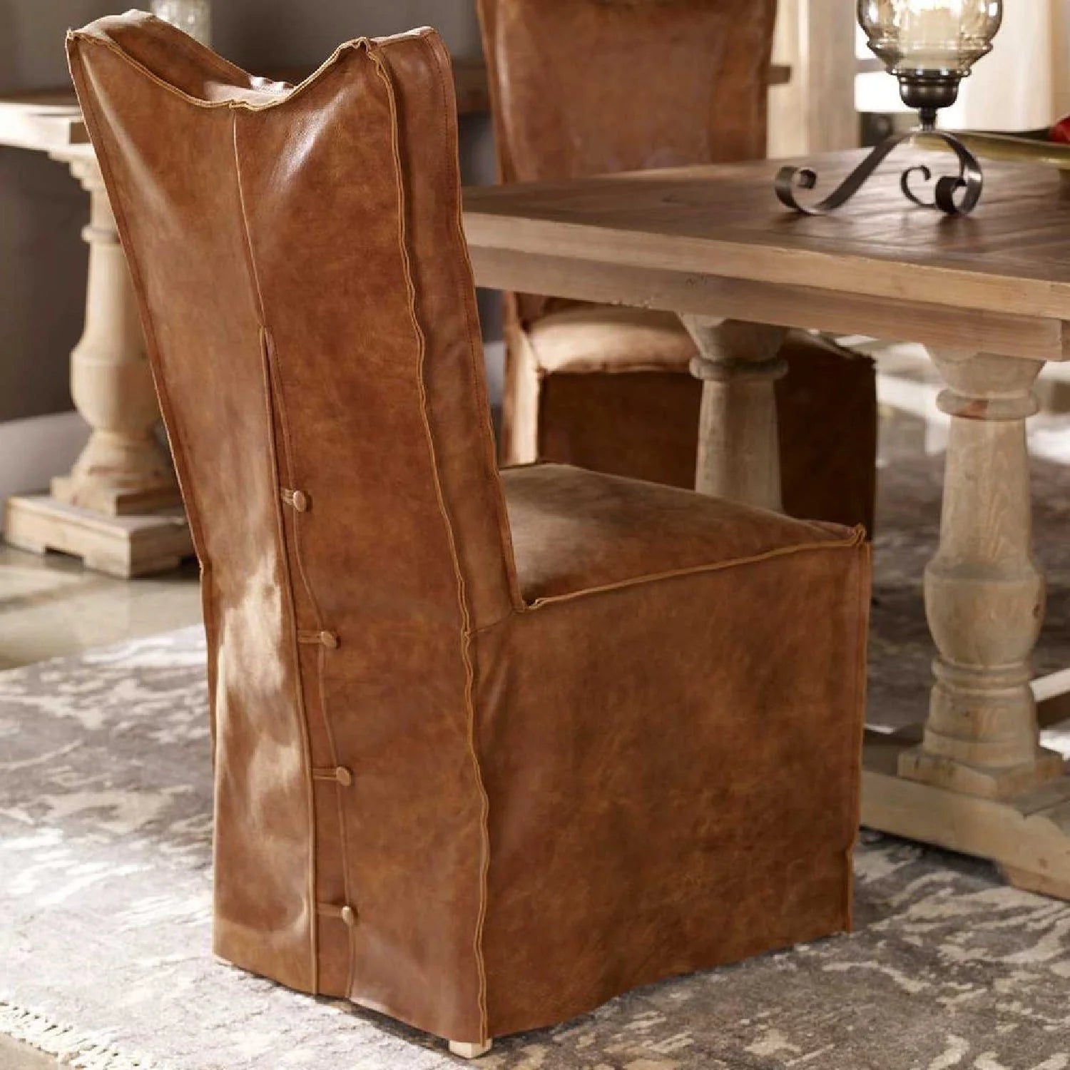 Luxury Upholstered Modern Dining Chair European Style for Villa