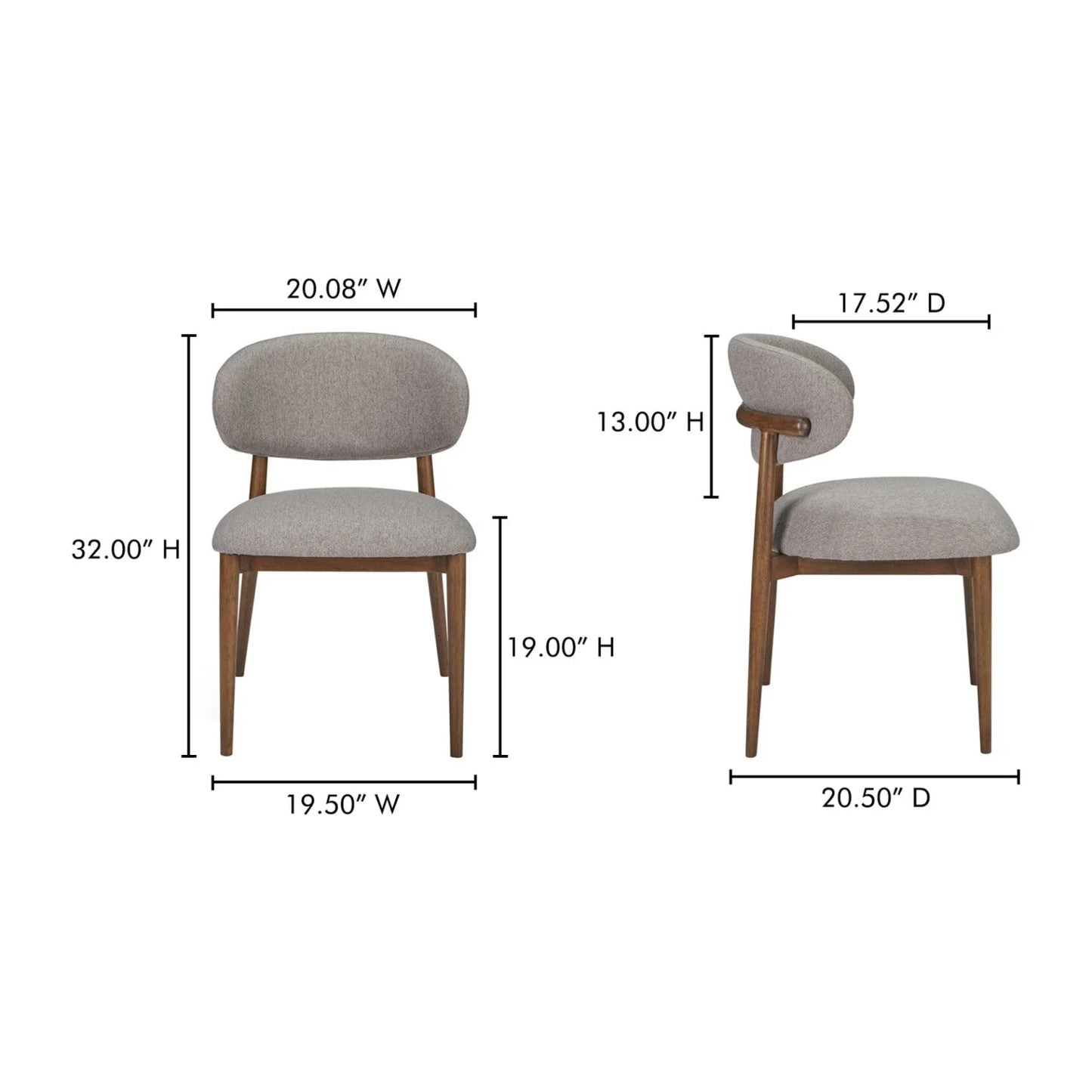 Luxury Upholstered Modern Dining Chair European Style for Villa