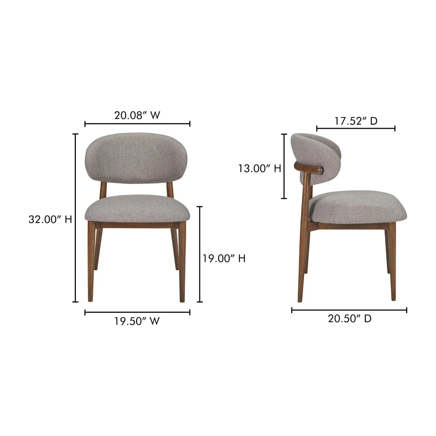 Luxury Upholstered Modern Dining Chair European Style for Villa