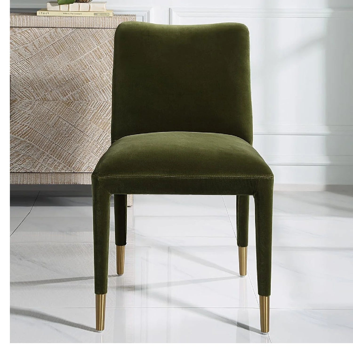 Luxury Upholstered Modern Dining Chair European Style for Villa