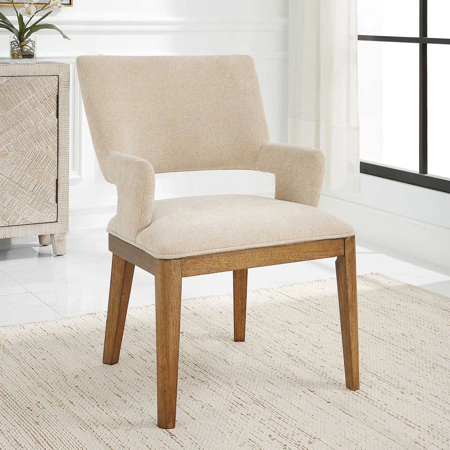 Luxury Upholstered Modern Dining Chair European Style for Villa