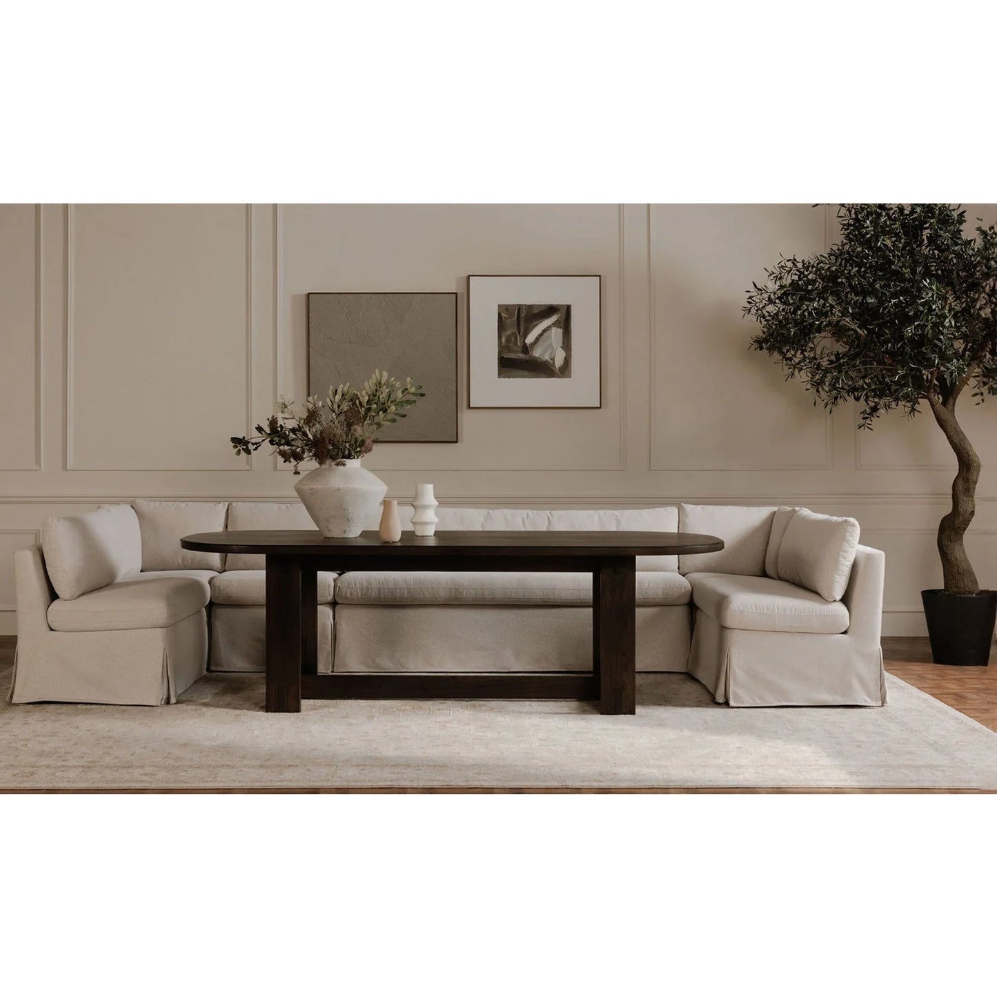Luxury Upholstered Modern Dining Chair European Style for Villa