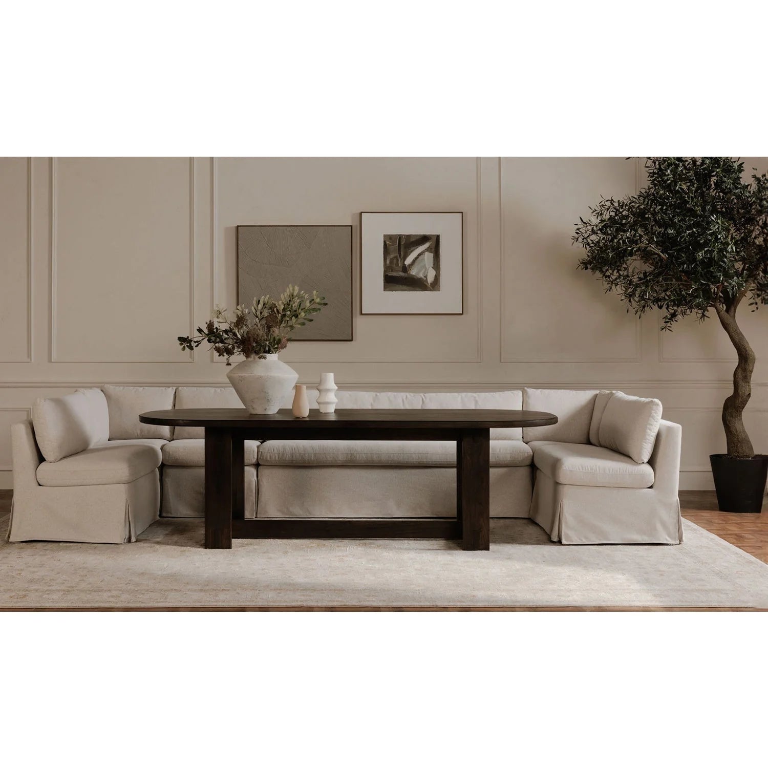 Luxury Upholstered Modern Dining Chair European Style for Villa