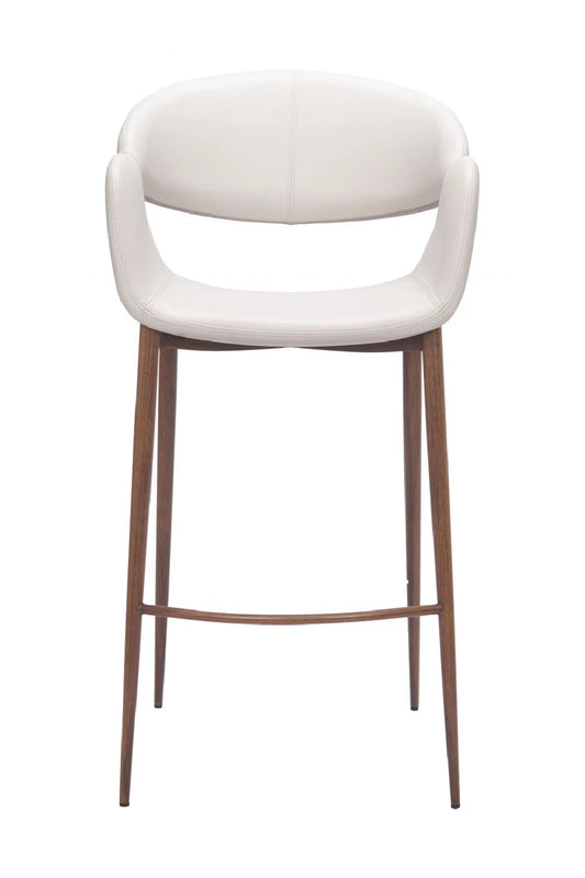Luxury Upholstered Modern Fabric Bar Stool European Style for Villa