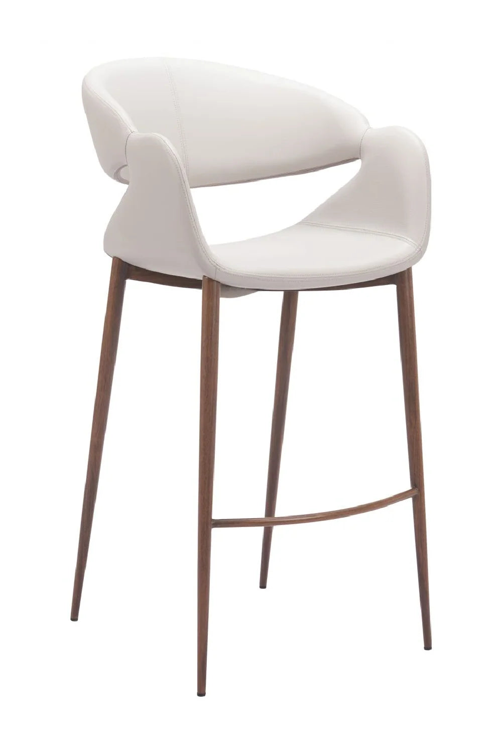 Luxury Upholstered Modern Fabric Bar Stool European Style for Villa