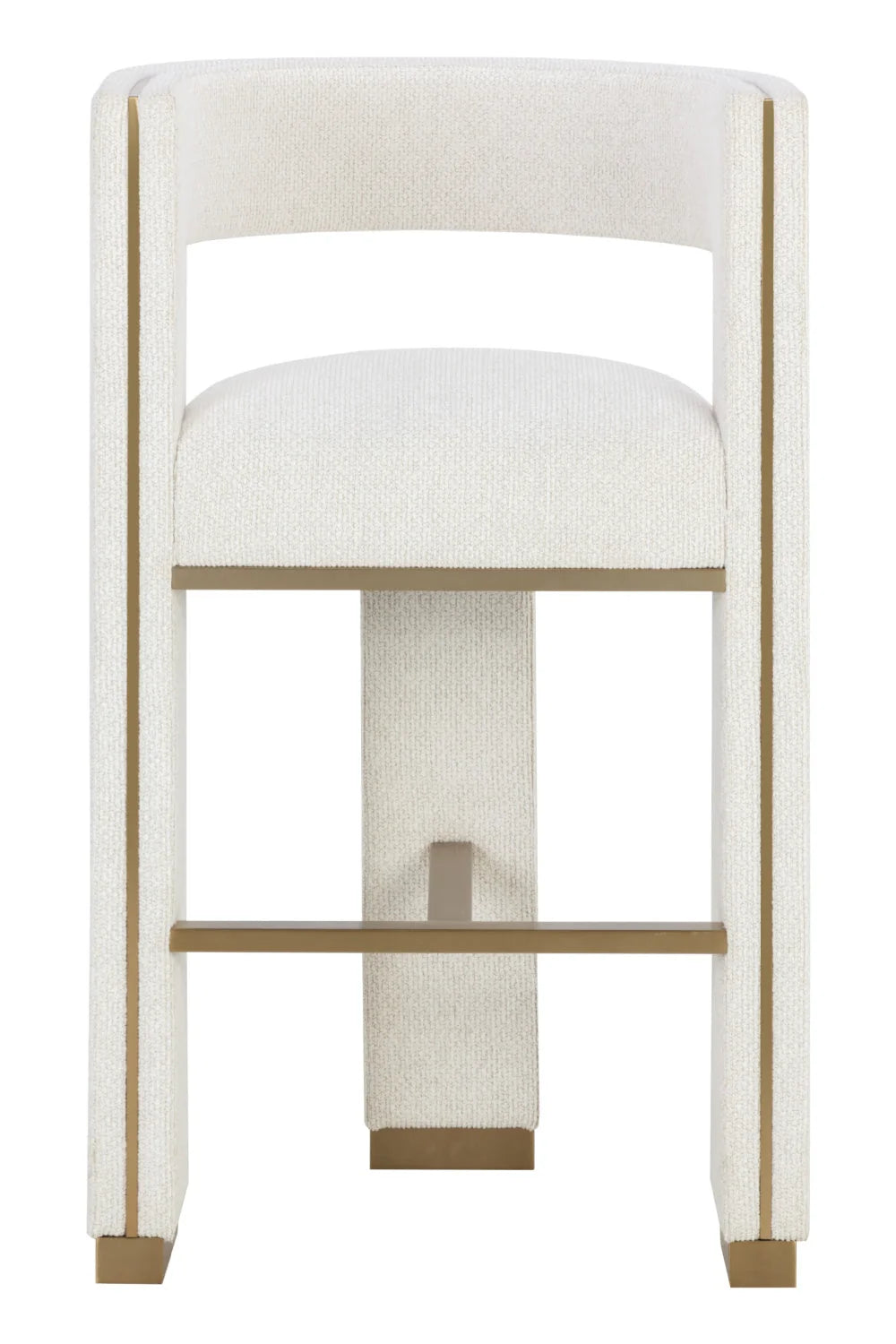 Luxury Upholstered Modern Fabric Bar Stool European Style for Villa