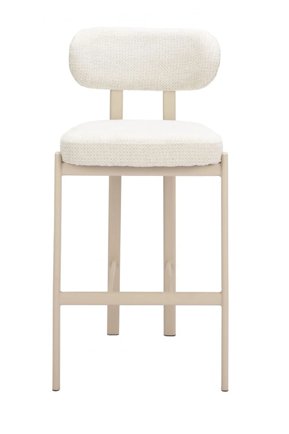 Luxury Upholstered Modern Fabric Bar Stool European Style for Villa