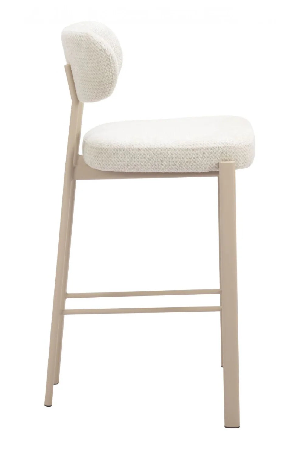 Luxury Upholstered Modern Fabric Bar Stool European Style for Villa