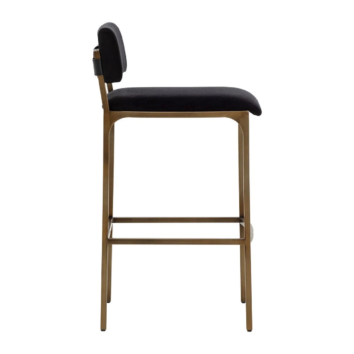 Luxury Upholstered Modern Fabric Bar Stool European Style for Villa