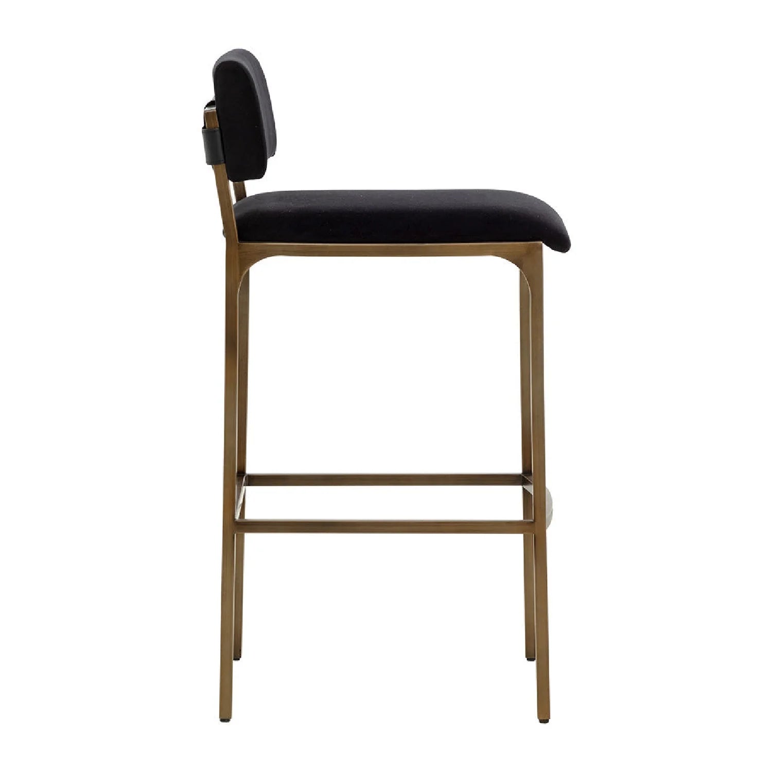 Luxury Upholstered Modern Fabric Bar Stool European Style for Villa