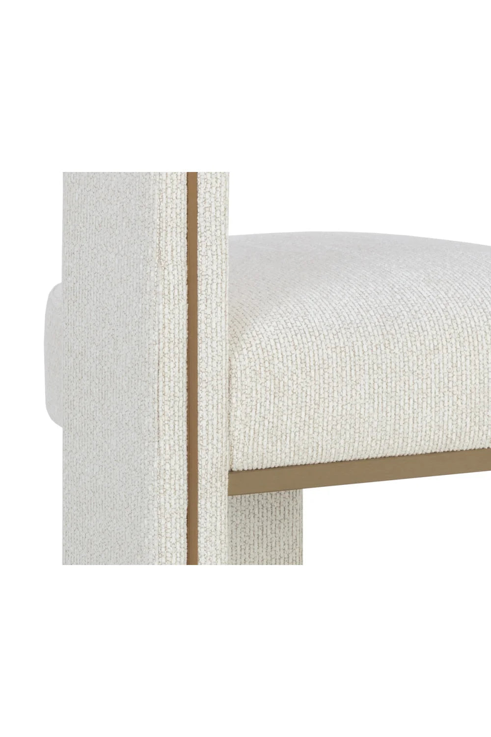 Luxury Upholstered Modern Fabric Bar Stool European Style for Villa