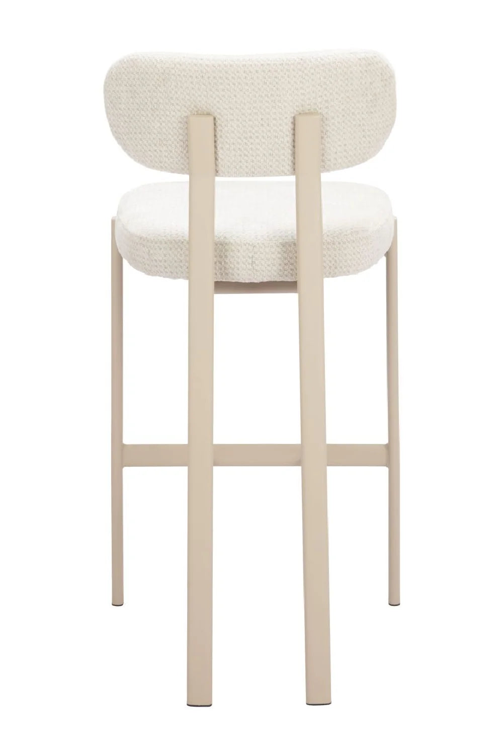 Luxury Upholstered Modern Fabric Bar Stool European Style for Villa