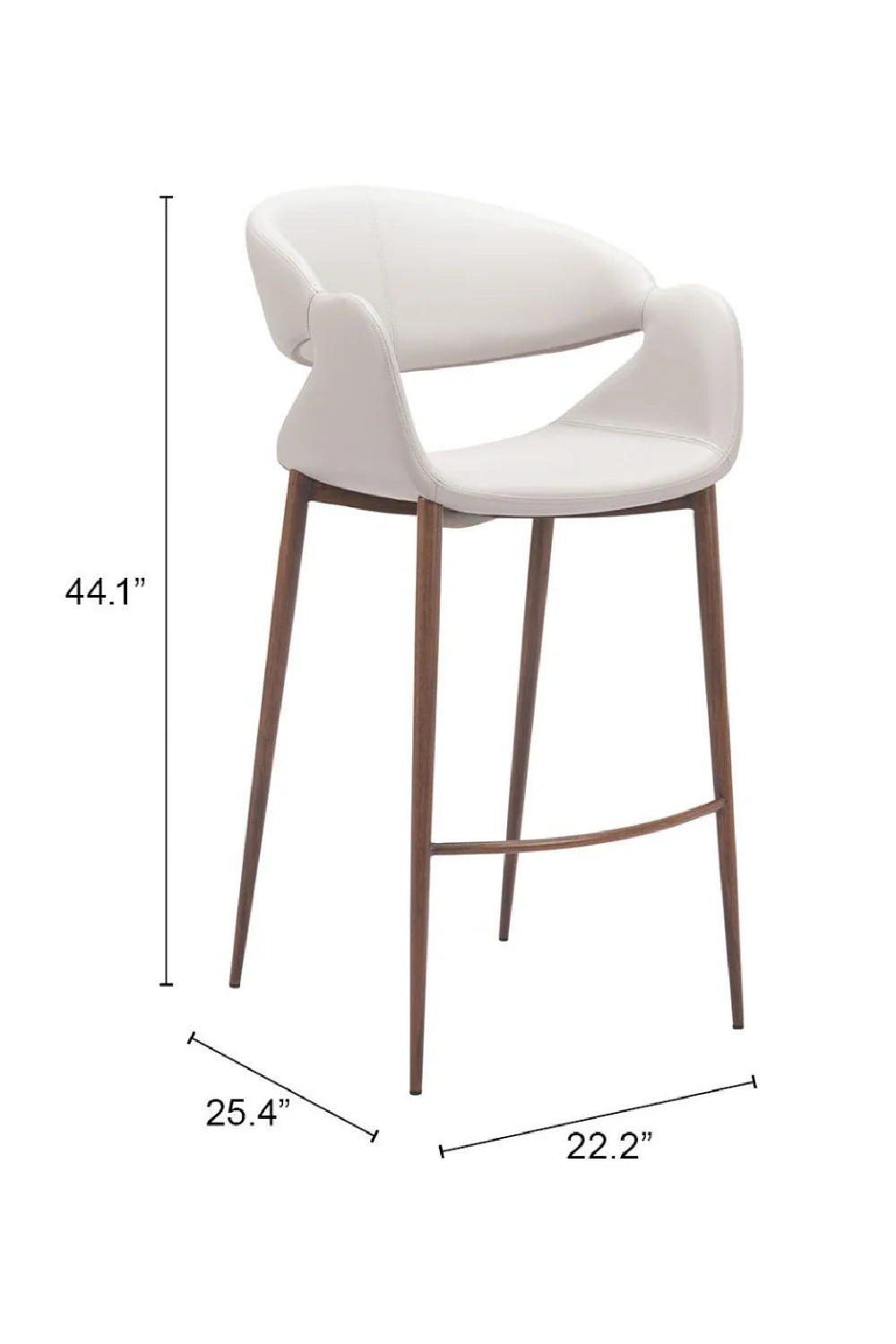 Luxury Upholstered Modern Fabric Bar Stool European Style for Villa