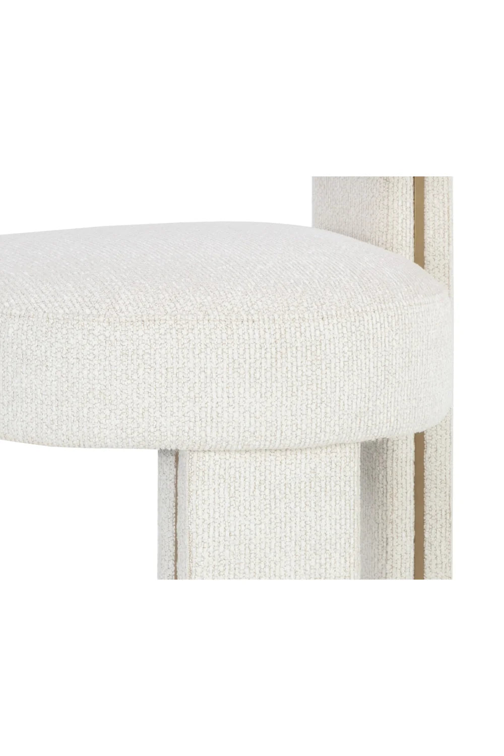 Luxury Upholstered Modern Fabric Bar Stool European Style for Villa