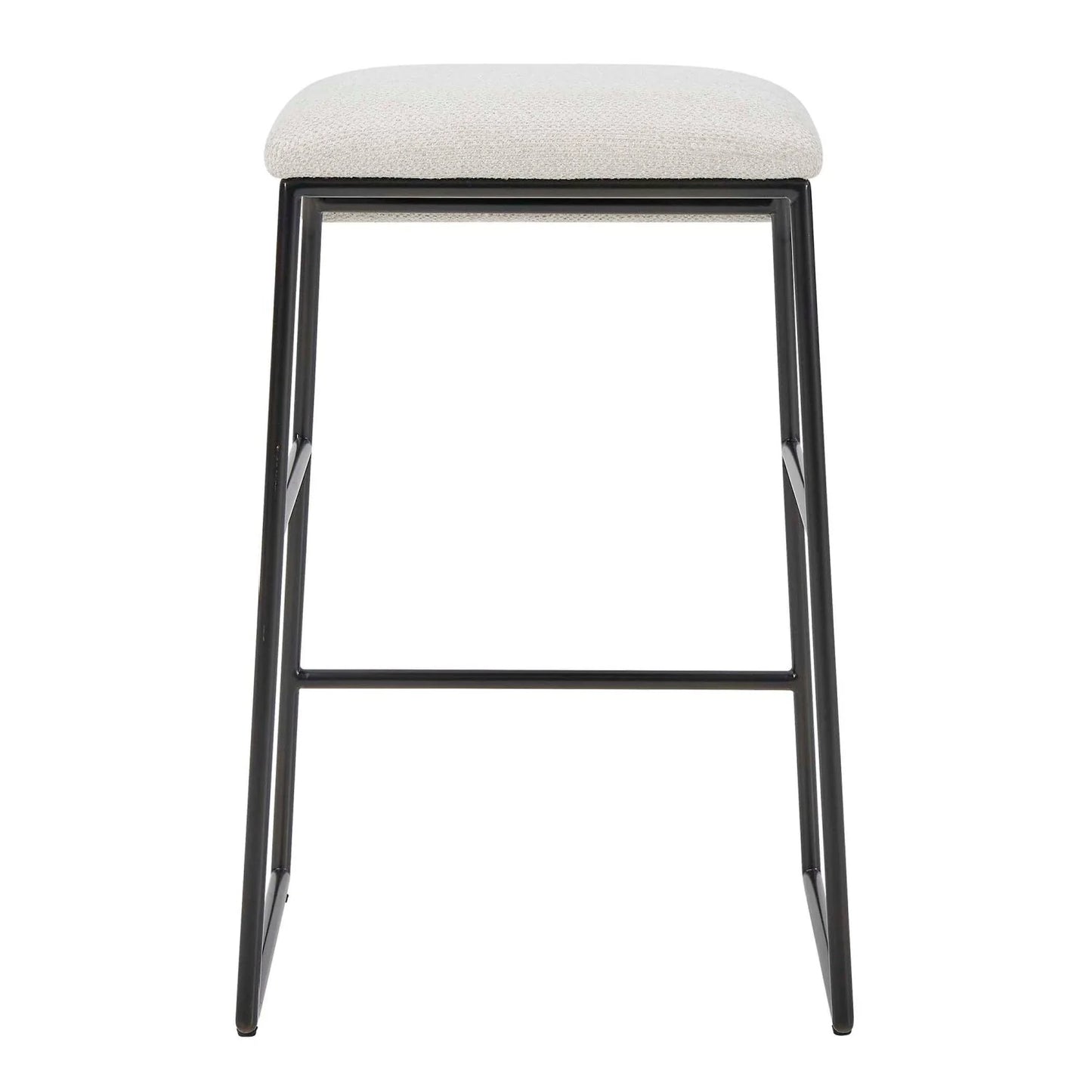 Luxury Upholstered Modern Fabric Counter Stool European Style for Villa