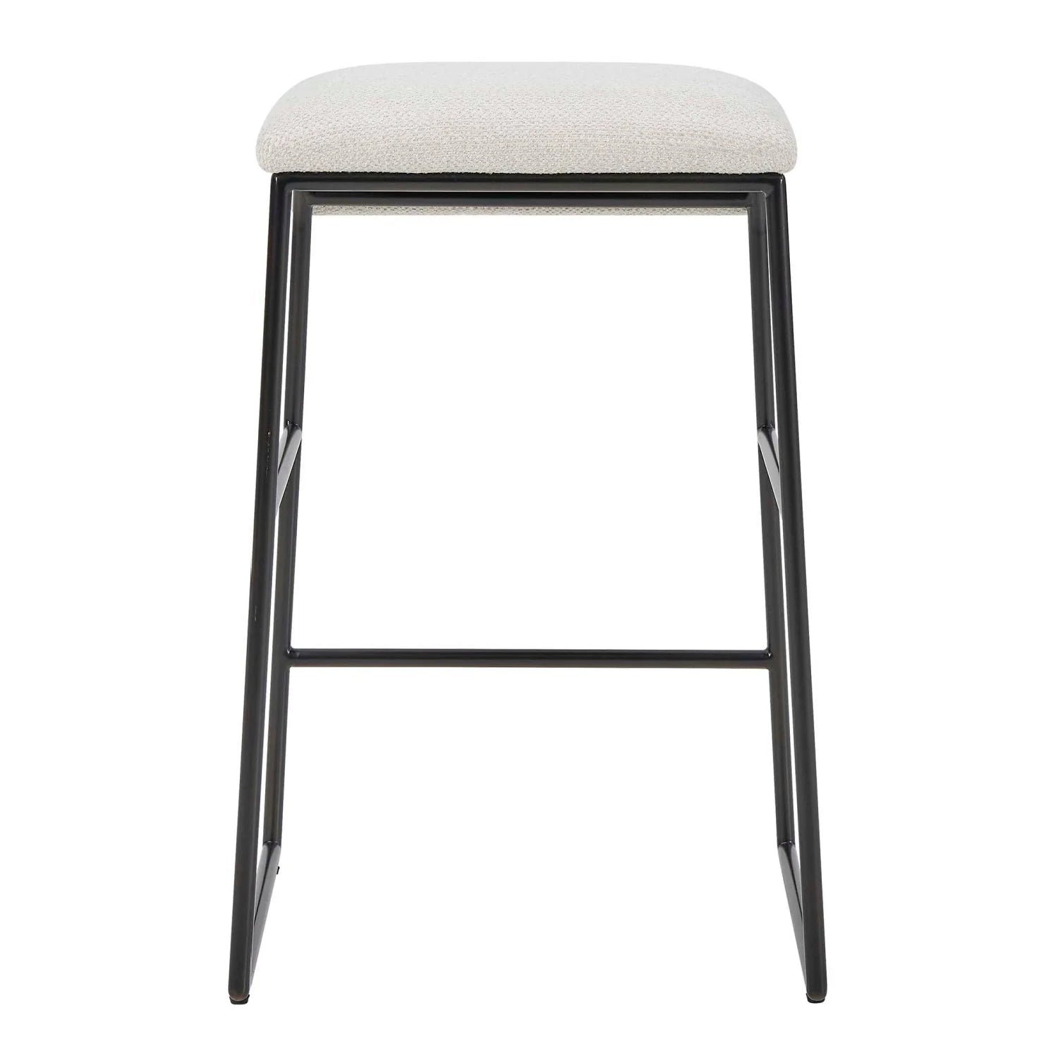 Luxury Upholstered Modern Fabric Counter Stool European Style for Villa