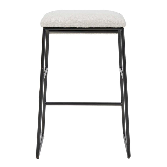 Luxury Upholstered Modern Fabric Counter Stool European Style for Villa