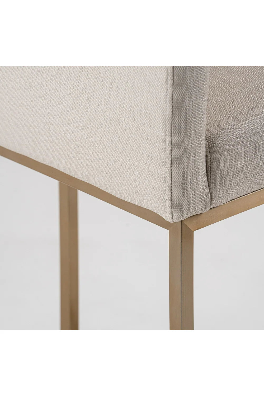 Luxury Upholstered Modern Fabric Counter Stool European Style for Villa