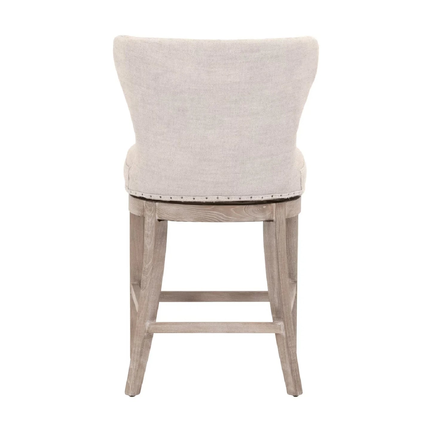 Luxury Upholstered Modern Fabric Counter Stool European Style for Villa