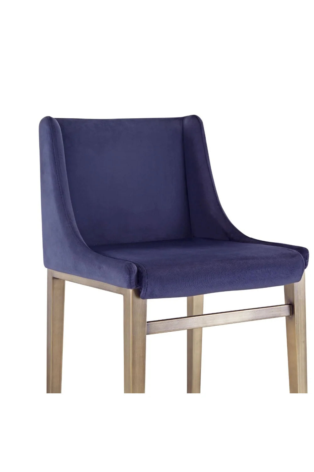Luxury Upholstered Modern Fabric Counter Stool European Style for Villa