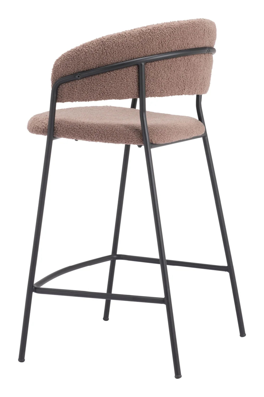 Luxury Upholstered Modern Fabric Counter Stool European Style for Villa