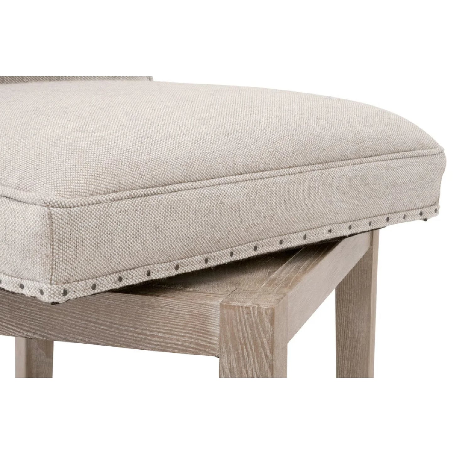 Luxury Upholstered Modern Fabric Counter Stool European Style for Villa