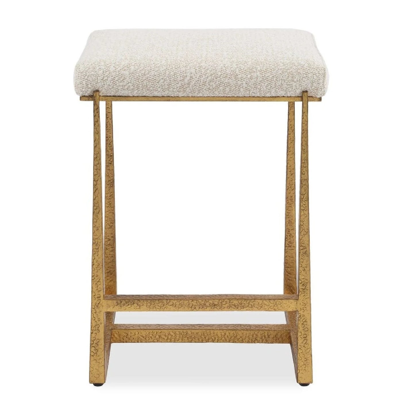 Luxury Upholstered Modern Fabric Counter Stool European Style for Villa