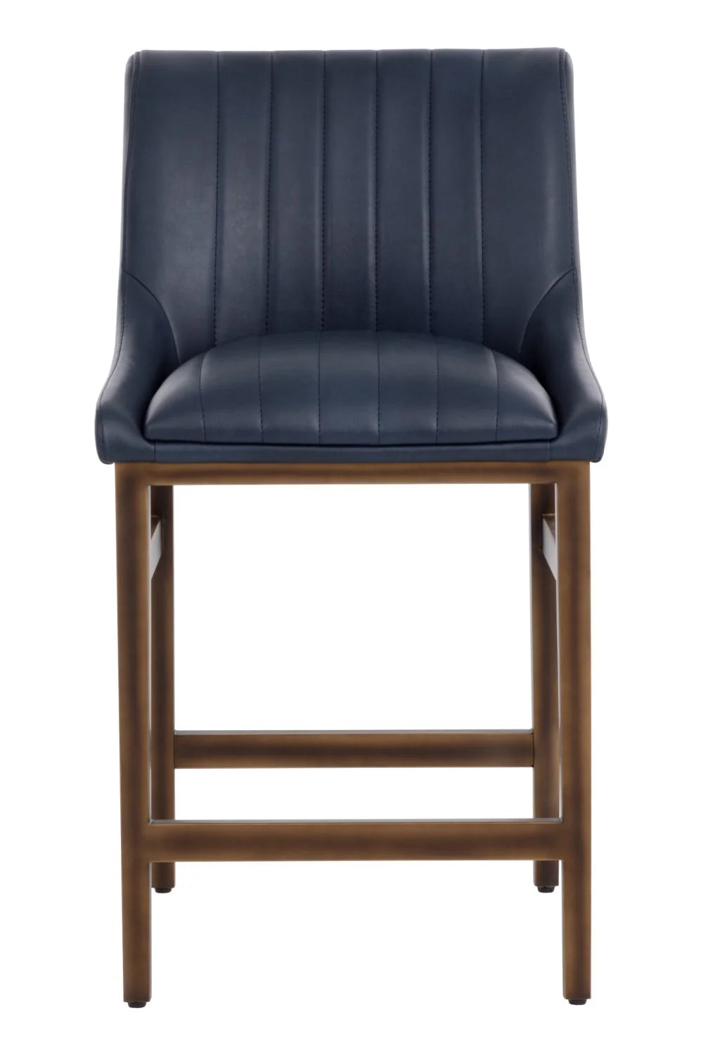 Luxury Upholstered Modern Fabric Counter Stool European Style for Villa