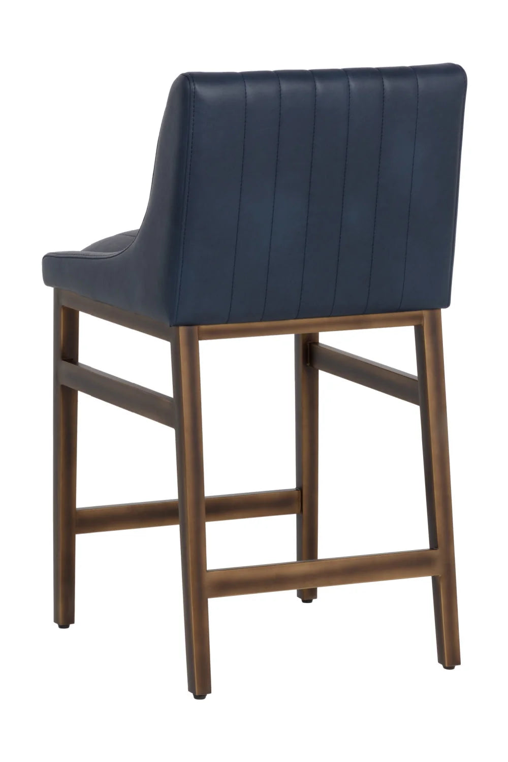 Luxury Upholstered Modern Fabric Counter Stool European Style for Villa