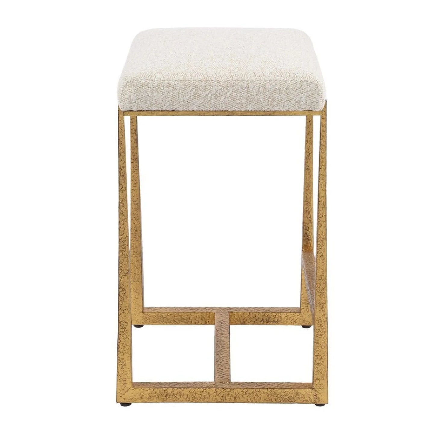 Luxury Upholstered Modern Fabric Counter Stool European Style for Villa