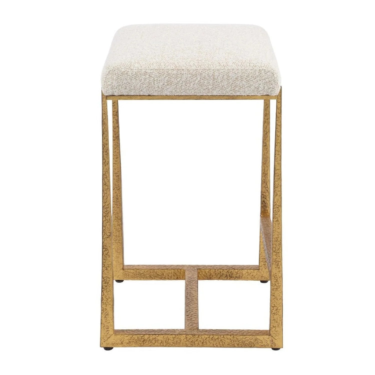 Luxury Upholstered Modern Fabric Counter Stool European Style for Villa