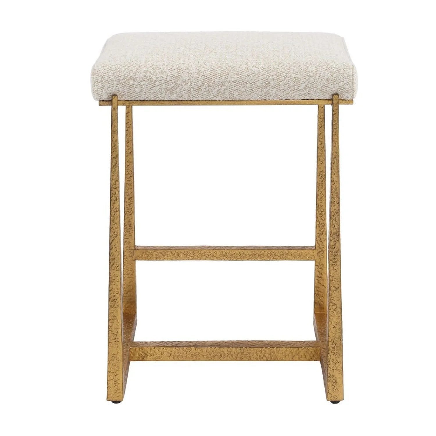 Luxury Upholstered Modern Fabric Counter Stool European Style for Villa