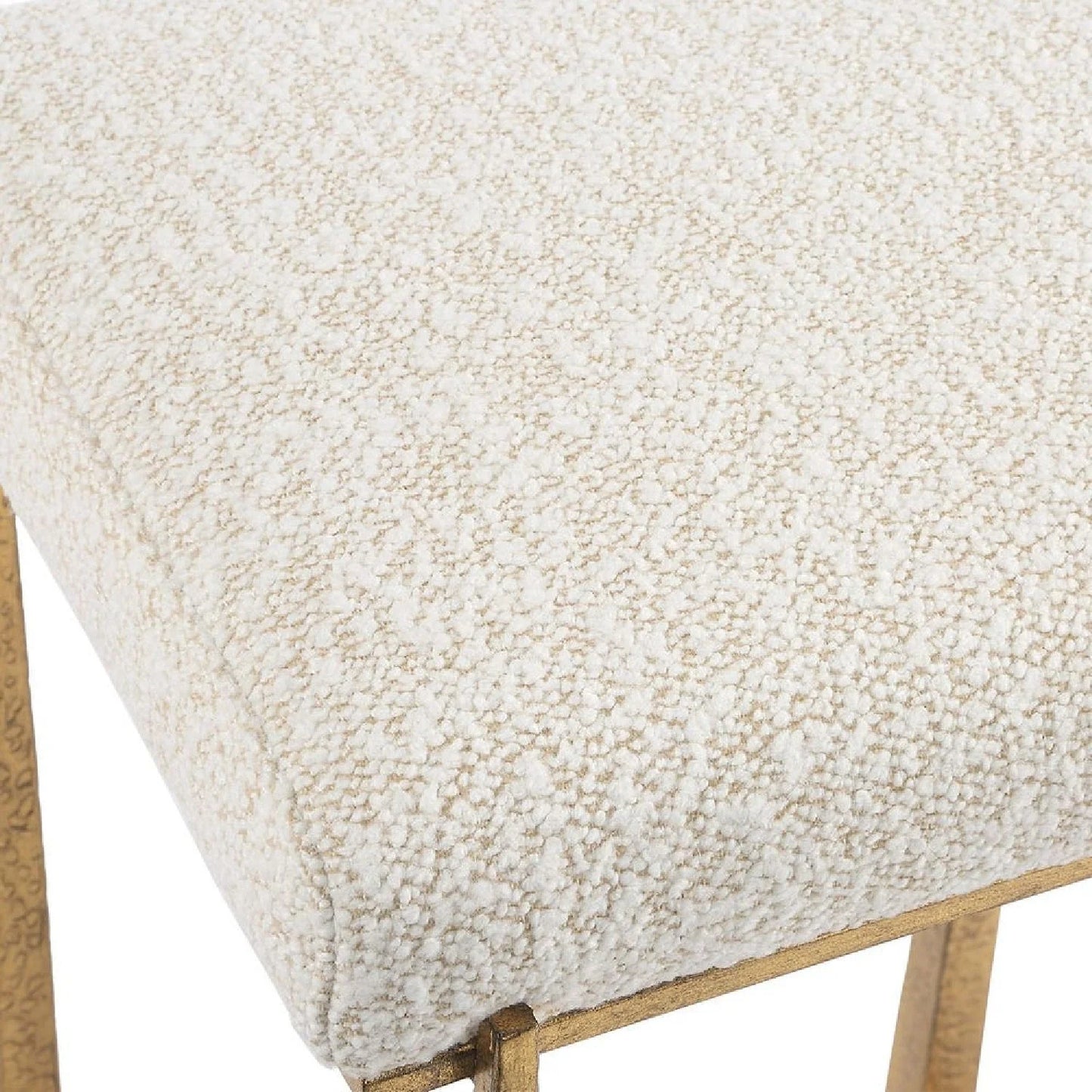 Luxury Upholstered Modern Fabric Counter Stool European Style for Villa