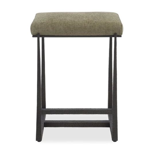 Luxury Upholstered Modern Fabric Counter Stool European Style for Villa
